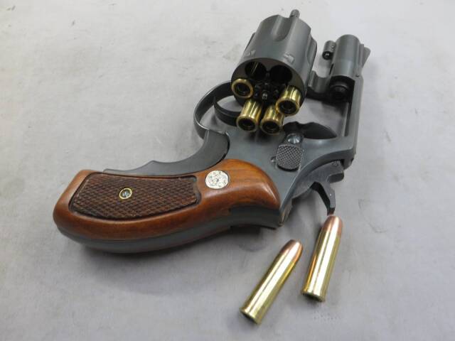 【マルシン】S&W M10 2in エクセレント HW　ハーフチェッカー木製グリップ仕様 リアルXカートリッジ