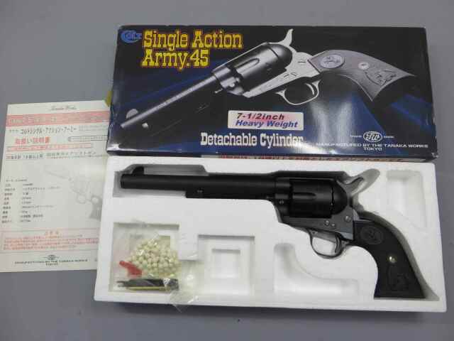 タナカ コルトSAA キャバルリー ヘビーウェイト タナカ] コルト SAA.45 D.C 7-1/2インチ キャバルリー ブラック