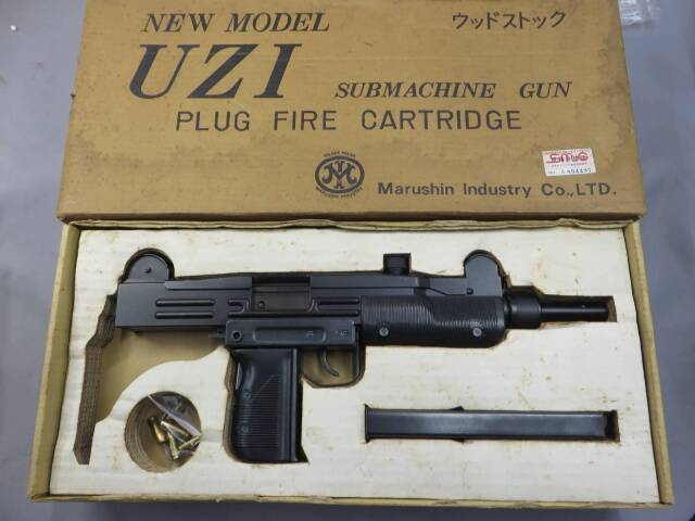 【マルシン】UZI SMG ウッドストック PULG FIREカートリッジ SMG・金属モデルガン