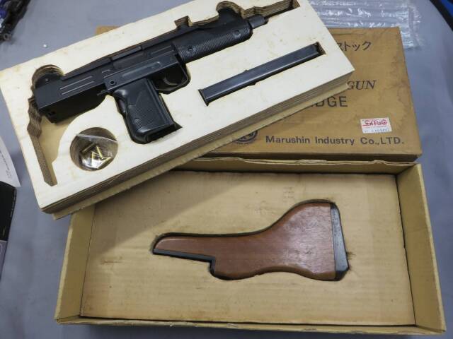 【マルシン】UZI SMG ウッドストック PULG FIREカートリッジ SMG・金属モデルガン