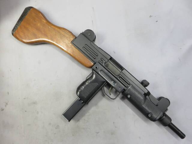 【マルシン】UZI SMG ウッドストック PULG FIREカートリッジ SMG・金属モデルガン
