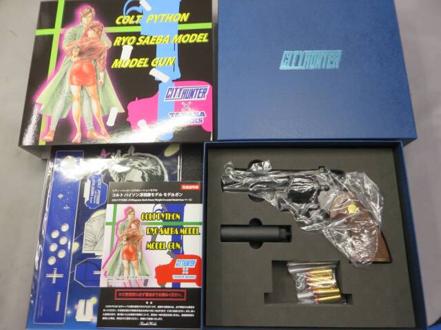 【タナカ】コルトパイソン Ryo Saeba モデル DX モデルガン +Weight ウォールナットグリップ  シティハンター公式コラボレーション
