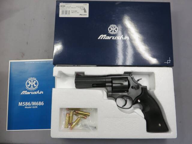 マルシン】S&W M586 4in エクセレント HW プラグリップ モデルガン