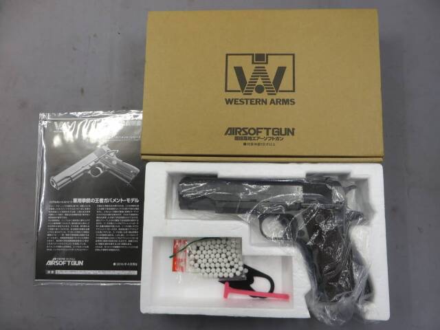 【ウエスタンアームズ】コルト ガバメント M1911A1ミリタリーモデル（ブラスト＆ソリッドフィニッシュ）