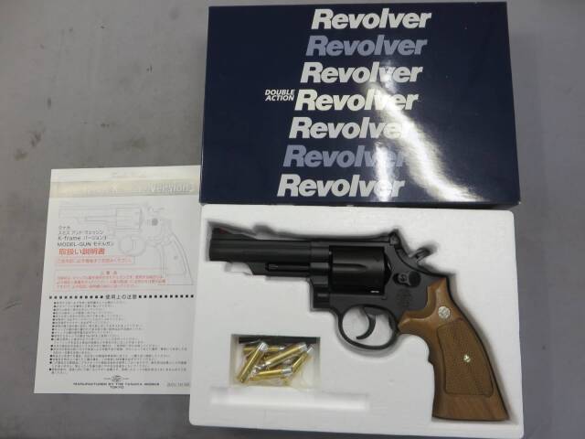 【タナカ】S&W M19 コンバットマグナム 4in HW Ver.3 +Weight ウォールナットグリップ   モデルガン
