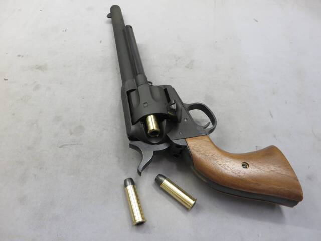 【マルシン】コルトSAA.45 キャバルリー  ブラック HW 木製グリップ 仕様 Xカートリッジ