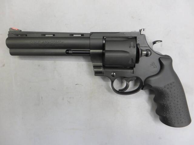 【マルシン】コルトアナコンダ 6in ブラック HW HOGUEタイプ グリップ仕様 リアルXカートリッジ