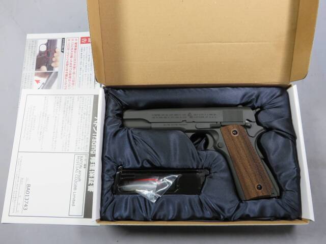 【BATON Airsoft】M1911A1 CO2 GBB　リミテッド　セラコート　リアルウッド