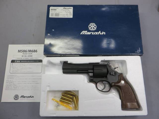 【マルシン】S&W M586 4in ブラック HW　 モデルガン