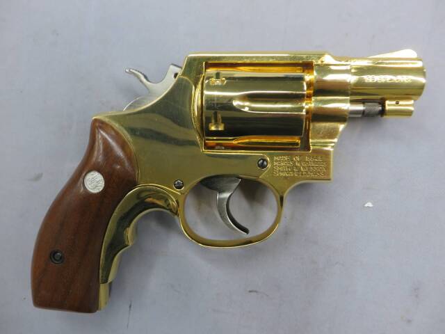 【コクサイ】 S&W M10 2in スタンダード 24K 木製グリップ SMG・金属モデルガン
