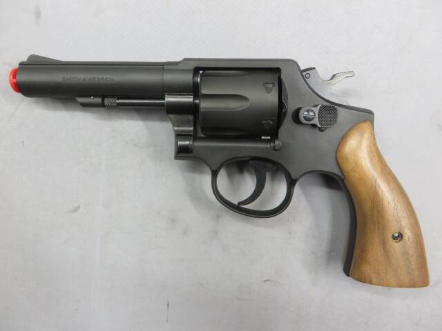 【マルシン】S&W M10 ブラック HW　スムース木製グリップ仕様 リアルXカートリッジ