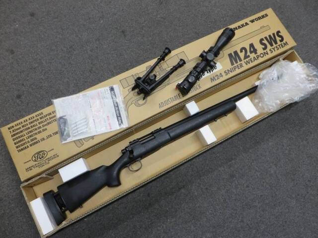 タナカ】M24 SWS カートリッジ・スコープ・バイポッド・バトラーキャップ