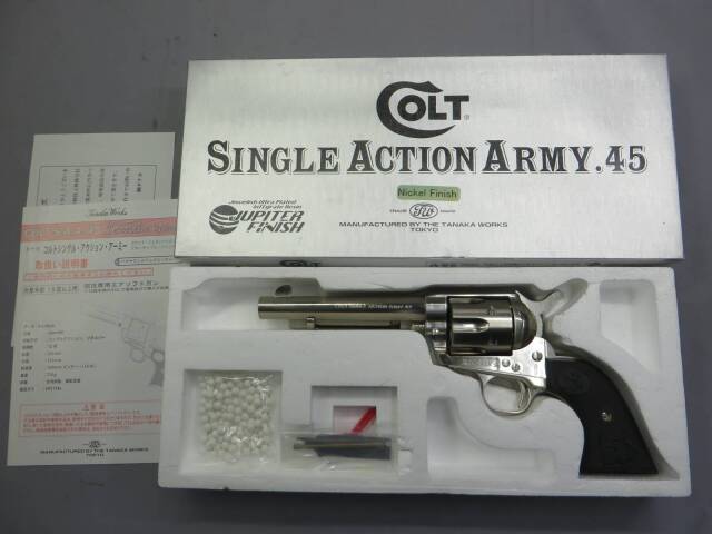 【タナカ】コルトSAA.45　D.C. アーティラリー ニッケルジュピターフィニッシュ