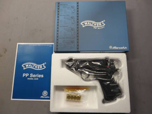 【24時間限定セール中】マルシン製ワルサーPP モデルガン 付属品多数 マルシン】ワルサーPPK/S ブラック HWモデルガン