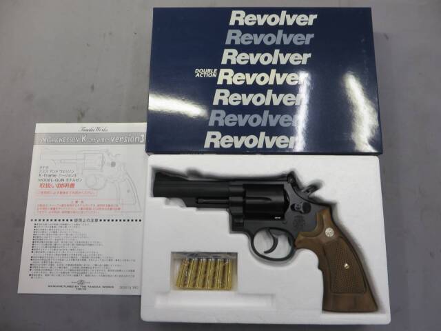 【タナカ】S&W M19 コンバットマグナム 4in HW Ver.3・+Weight 木製グリップ