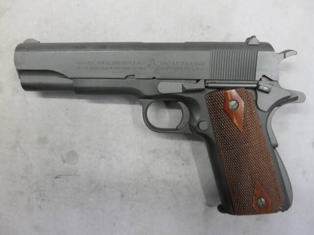 【ウエスタンアームズ】コルトM1911A1 カーボンブラック HW・CAW 木製グリップ
