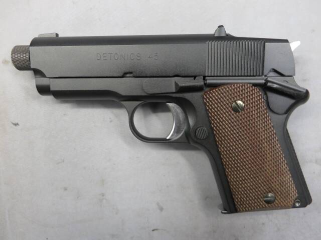 【東京マルイ】デトニクス.45 コンバットマスター ブラック・サイレンサー対応メタルアウターバレル