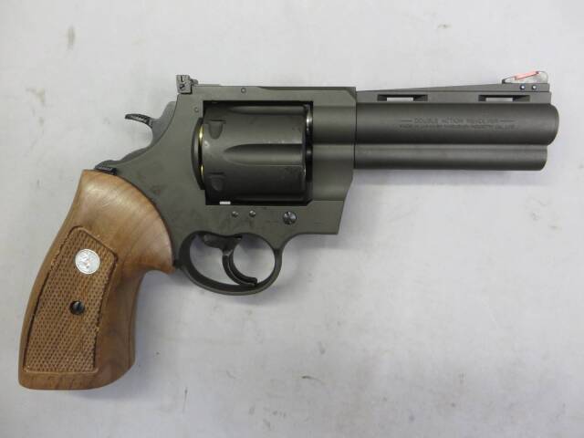 【マルシン】コルトアナコンダ 4in ブラック HW 6mmBB・木製グリップ　Xカートリッジ