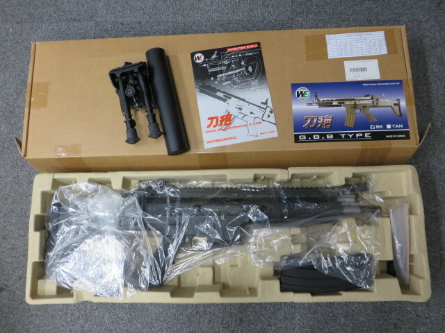 ★lethal weapon★ LS340L 新品未開封　保証あり WE】SCAR-L ブラック GBB / ホロサイト・バイポッド・サイレンサー