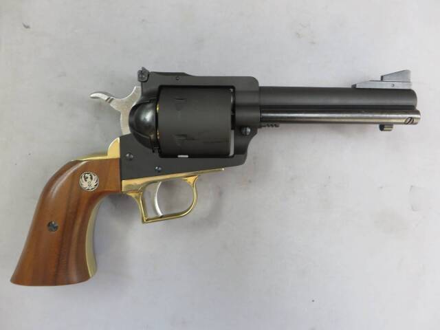 【マルシン】スーパーブラックホーク 4.62in 木製グリップ プレミアムゴールド リアルXカートリッジ