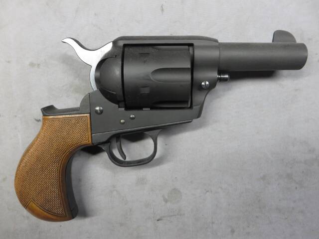 【MULE・Fuji Company】コルトSAA .45 Birds Head Sheriffs モデル フルチェッカー 木製グリップ　モデルガン