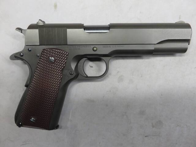 【タニオコバ・Mule】GM-7.5 M1911A1 ミリタリー ブラック トリプルカート仕様  モデルガン