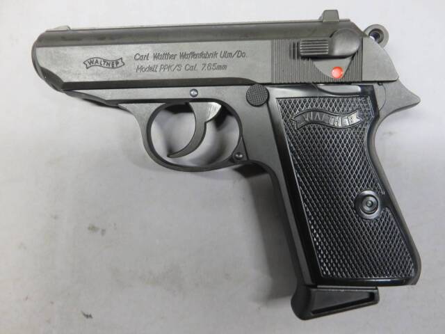 【マルシン】ワルサーPPK/S ブラック HW センターファイア モデルガン