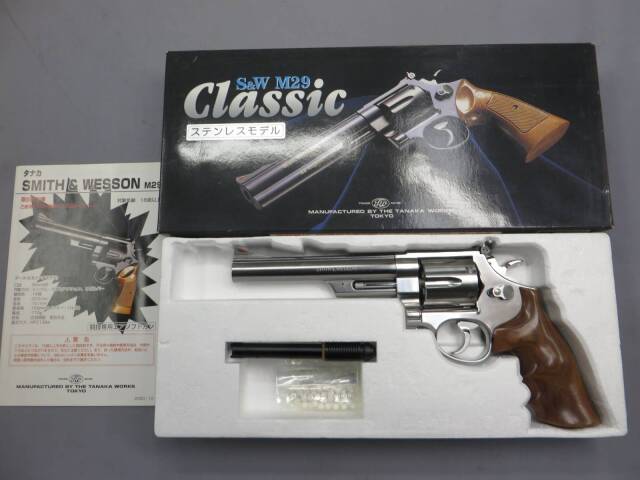 タナカ M629 6.5inch ステンレス ジュピター モデルガン 木グリ 