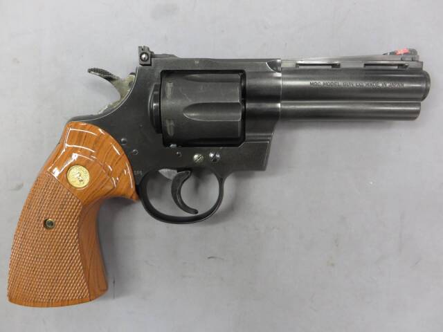 【MGC】コルト パイソン.357Mag 4in SRH（スーパーリアルHW） モデルガン