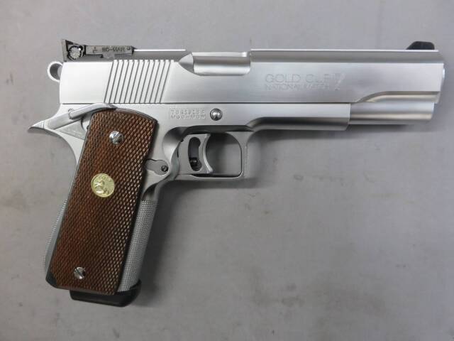 MGC 製　ナショナルマッチ　モデルガン MGC] ゴールドカップ ナショナルマッチ HW オールシルバー 発火