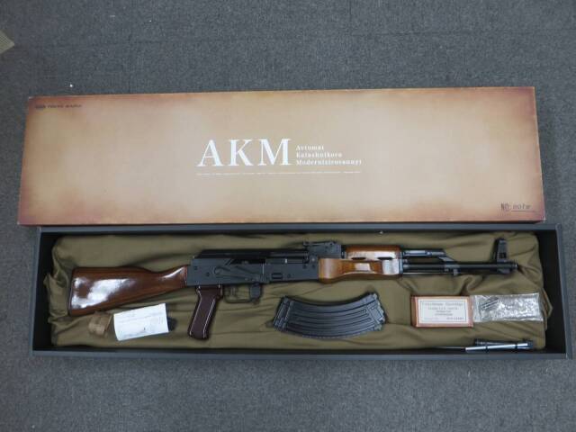 【東京マルイ】AKM GBB・Ra-Tech 木製ハンドガード＆ストック
