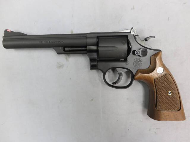 【タナカ】S&W M19 コンバットマグナム 6in HW Ver.3・+Weight木製グリップ・S&Wガンケース   モデルガン