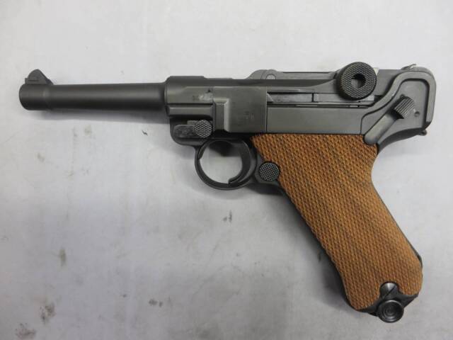 【タナカ】ルガーP08 4in HW・ウォールナット 木製グリップ