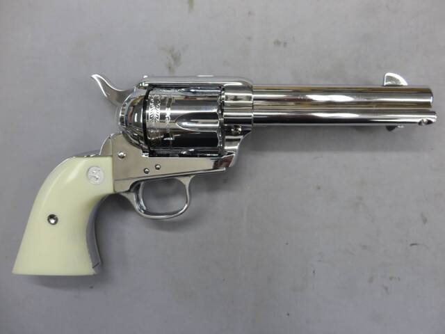 【ハートフォード】コルト フロンティア シックスシューター .44-40 ABS シビリアン オールシルバー  モデルガン