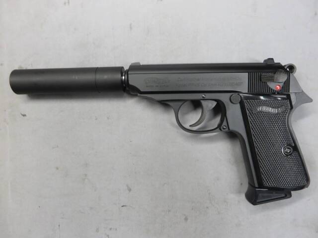 【マルゼン】ワルサー ニューPPK/S ブラック・サイレンサーセット