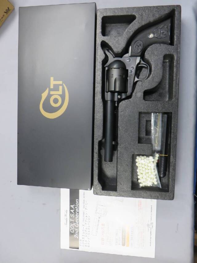 タナカ】コルトSAA.45 2nd Gen アーティラリー・5-1/2 ブラック