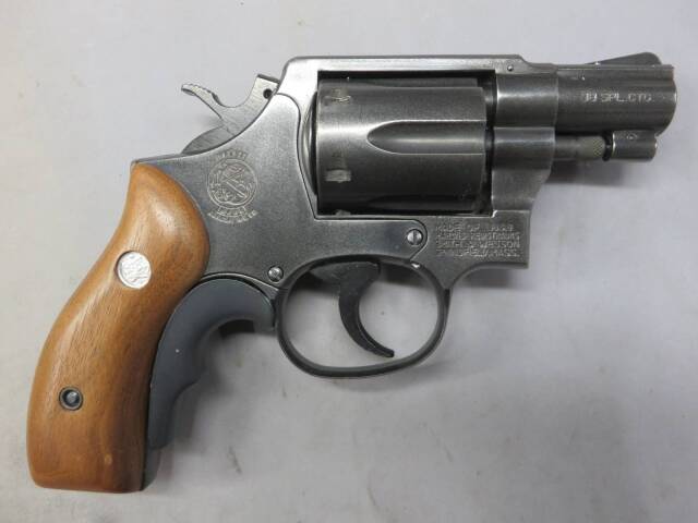 【コクサイ】S&W M10 .38spl 2in HW スムース木製グリップ  No.197  モデルガン