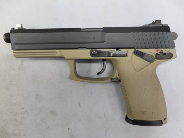 【KSC】MK23 SOCOMピストル TAN カラー ABS CO2