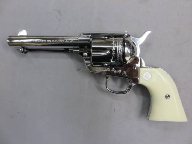 【ハートフォード】コルト シックスシューター .44-40 ABS シビリアン オールシルバー  モデルガン