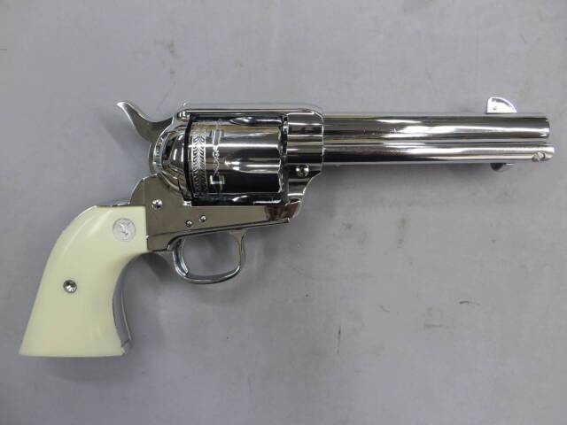 【ハートフォード】コルト シックスシューター .44-40 ABS シビリアン オールシルバー  モデルガン