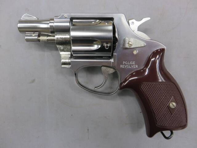 【マルシン】ポリスリボルバー 6ｍｍBB 2in シルバー Xカートリッジ