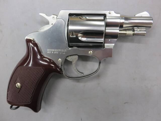 【マルシン】ポリスリボルバー 6ｍｍBB 2in シルバー Xカートリッジ