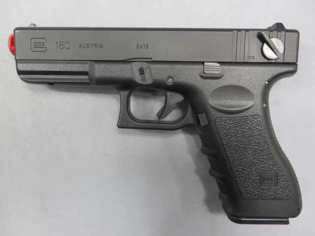 【東京マルイ】G18C / マウントレイル・カスタムスライド・100連マガジン　電動ガングロック18C