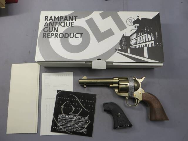 【ランパントクラシック】コルトSAA.45 1st Gen Black Powder Frontier SixAhooter メタルロックライト　モデルガン