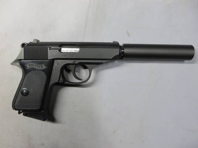 【マルゼン】ワルサー PPK ブラック・サイレンサーセット
