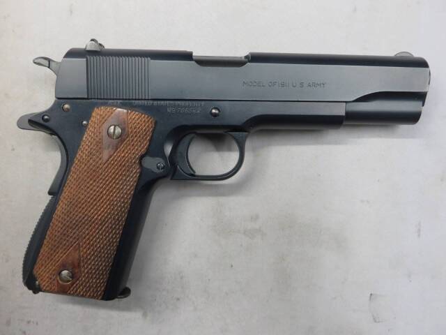 【ウエスタンアームズ】コルト U.S.M1911A1 トランジションモデル・木製グリップ