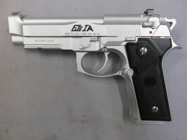 【ウエスタンアームズ】ベレッタM92FS エリート1A オールシルバー