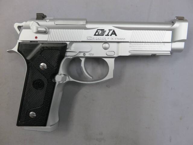 【ウエスタンアームズ】ベレッタM92FS エリート1A オールシルバー