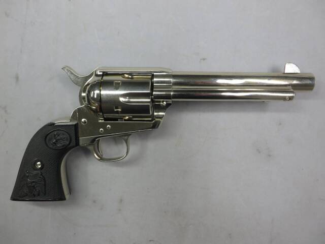 【タナカ】コルトSAA.45 DC アーティラリー　ニッケルフィニッシュ