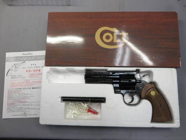 【タナカ】コルトパイソン.357mag 4in R-Model スチールフィニッシュ